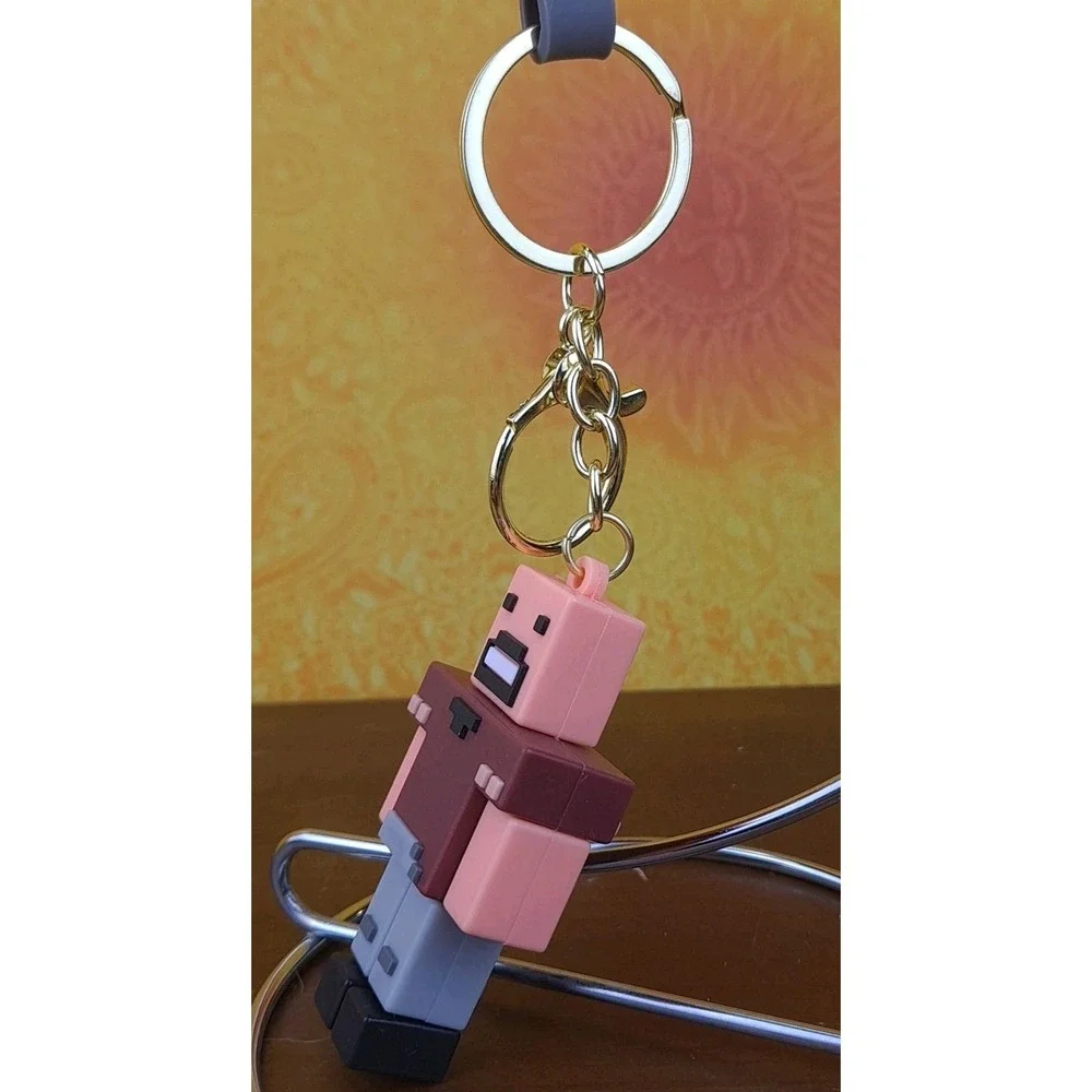 Minecraft Technoblade‎ Style 3D PVC Keychain Backpack Wristlet